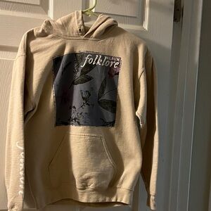 Taylor Swift Beige 'folklore' Album Hoodie